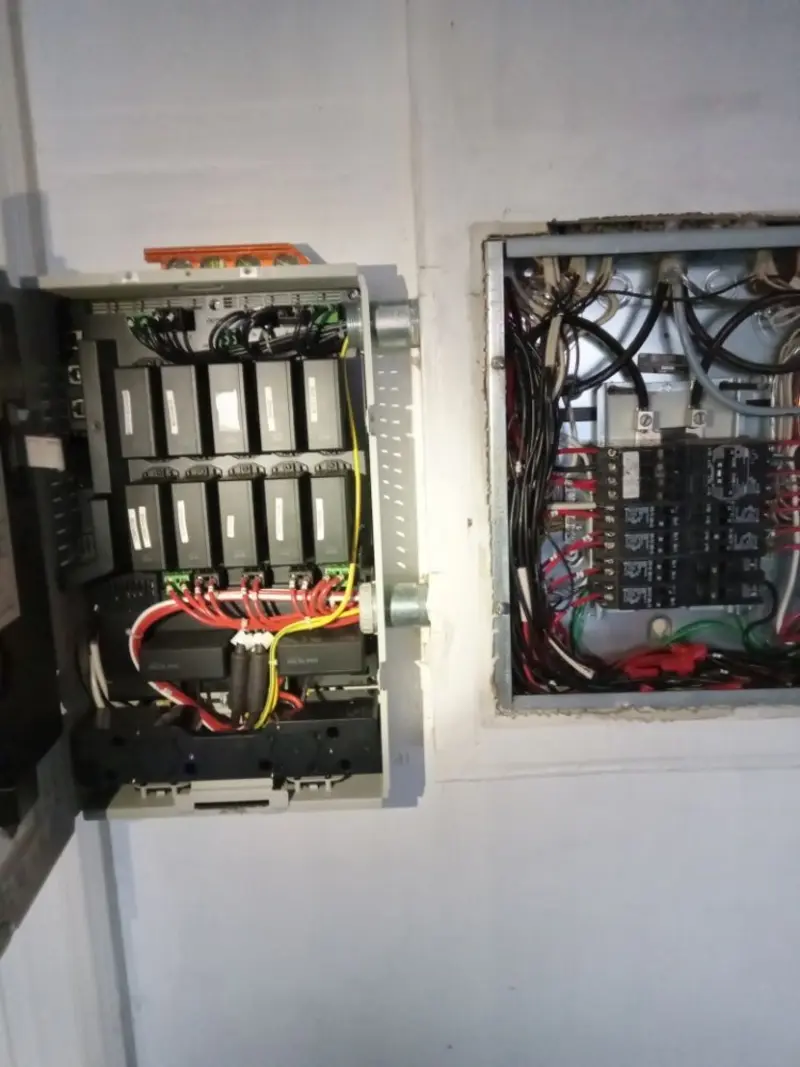 Electrical panel upgrade completed for Security Camera Wiring in West Greenwich